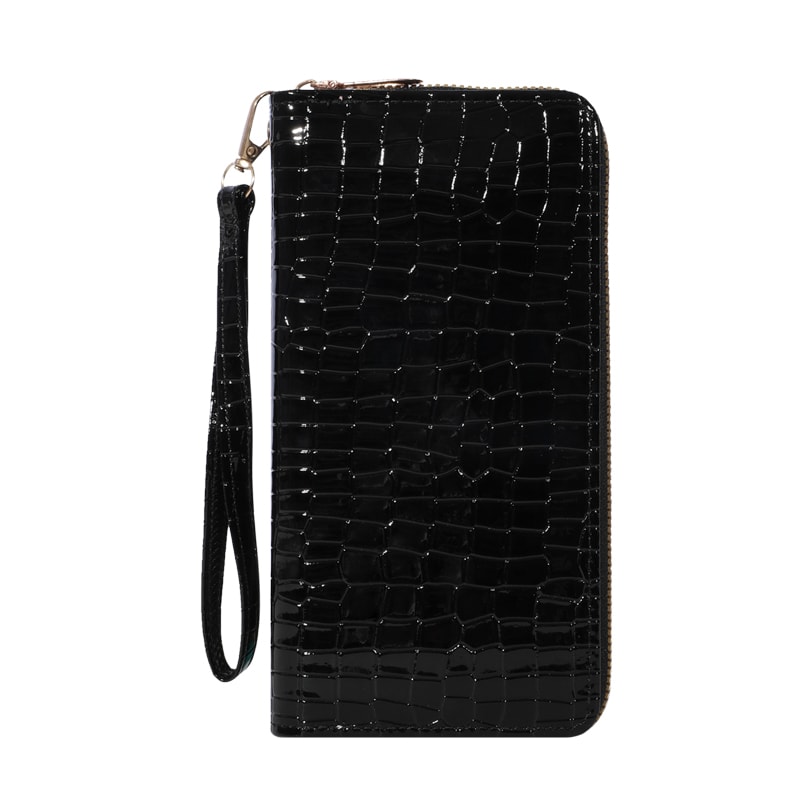 Elegant Large Capacity Wallet Clutch Purse With Zipper Multiple Card Holder Slots And Compartments 10