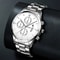 Mens Stainless Steel Quartz Watch Sleek Silver Design Ideal for Business & Sports