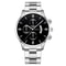 Mens Stainless Steel Quartz Watch Sleek Silver Design Ideal for Business & Sports