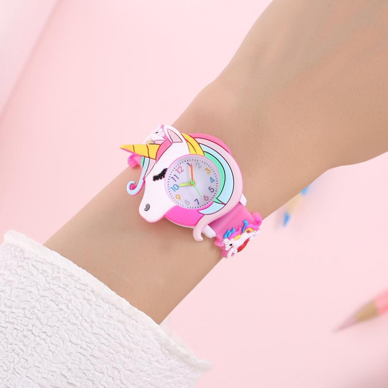 Rainbow Cloud Silicone Band Childrens Watch Cute Cartoon Quartz Watch For Boys Girls 1