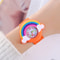 Rainbow Cloud Silicone Band Childrens Watch Cute Cartoon Quartz Watch For Boys Girls 3