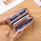 Elegant Contrast Color Stitching Long Wallet For Women Stylish Clutch Bag For Every Occasion 0