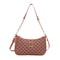 Vintage Style PU Leather Crossbody Bag Gold Letter Tote Synthetic Leather Shoulder Purse 5