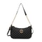 Vintage Style PU Leather Crossbody Bag Gold Letter Tote Synthetic Leather Shoulder Purse 8