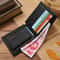 Genuine Leather Mens Short Wallet Waterproof Credit Card Holder With Coin Pocket 0