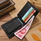 Genuine Leather Mens Short Wallet Waterproof Credit Card Holder With Coin Pocket 0