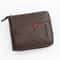 Mens Zipper Wallet PU Wax Oil Skin Coin Purse Short Card Holder For Men 4