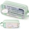 Large Mesh Pencil Case Double Layer Transparent Pencil Pouch Handheld Multifunctional Cosmetic Bag 3