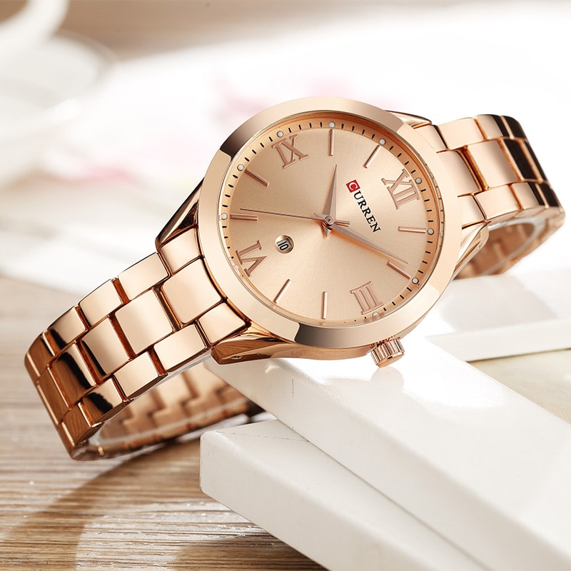 Luxury Womens Stainless Steel Watch Elegant Simple And Stylish Wristwatch For Business And Casual W 1