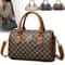 Women Alphabet Shoulder Bag With Golden Logo Faux Leather Crossbody Bag For Work Travel Parties Gi 1