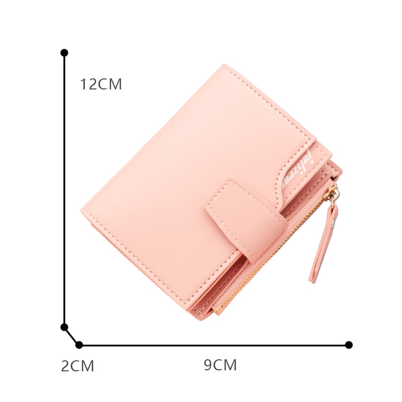 Mini Purse Wallet For Women Stylish Pink Cardholder Business Money Bag 3