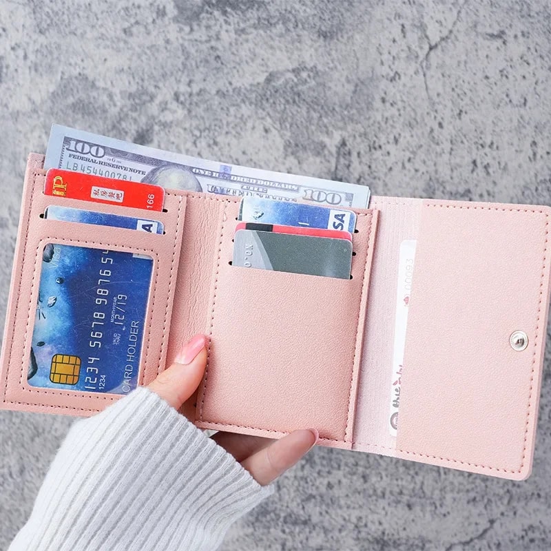 Fashionable Cartoon Leather Wallet Multifunctional Card Holder For Women Kids And Students Cute Co 0