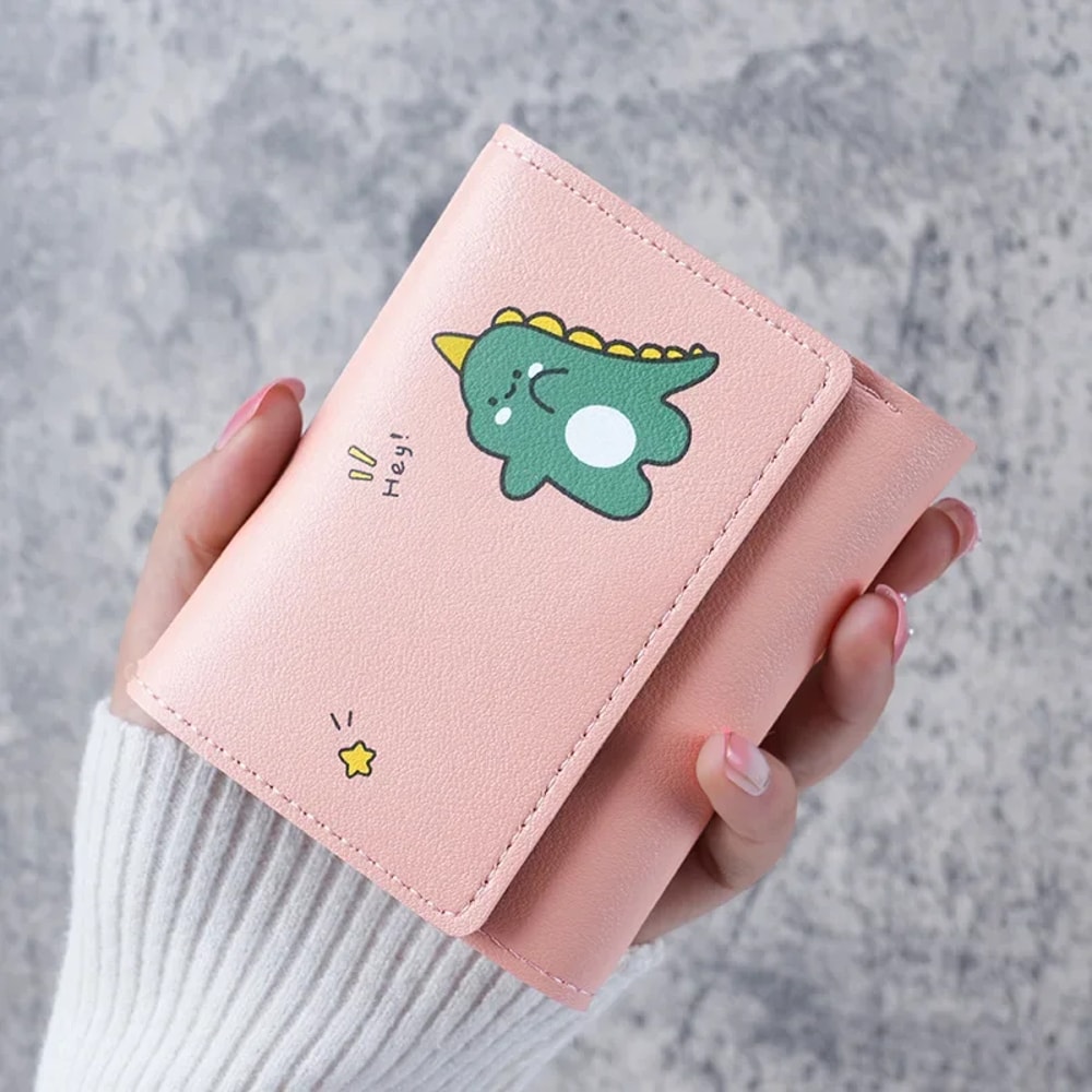 Fashionable Cartoon Leather Wallet Multifunctional Card Holder For Women Kids And Students Cute Co 2