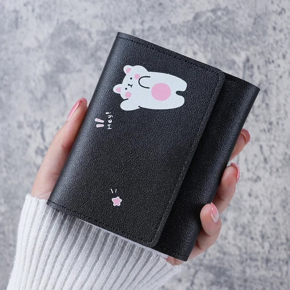 Fashionable Cartoon Leather Wallet Multifunctional Card Holder For Women Kids And Students Cute Co 4
