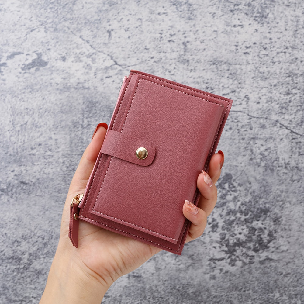 Ultra Thin Womens Wallet Stylish Compact Card Holder Small Clutch For Students And Everyday Use 1