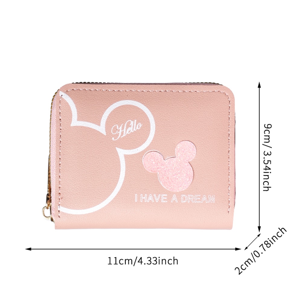 Cute Cartoon Mini Wallet Large Capacity Portable Zipper Coin Purse For Students 1