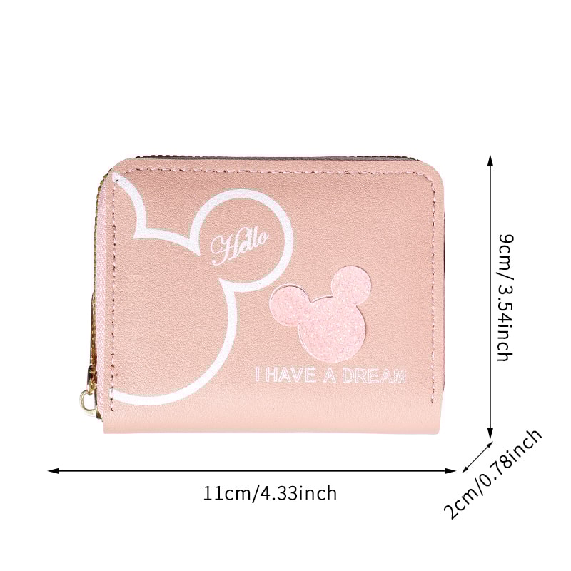Cute Cartoon Mini Wallet Large Capacity Portable Zipper Coin Purse For Students 1