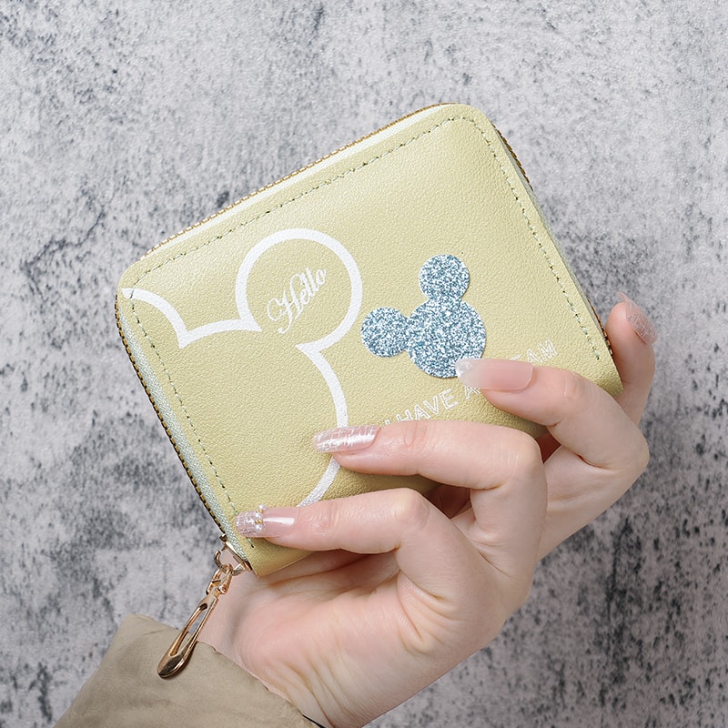 Cute Cartoon Mini Wallet Large Capacity Portable Zipper Coin Purse For Students 4