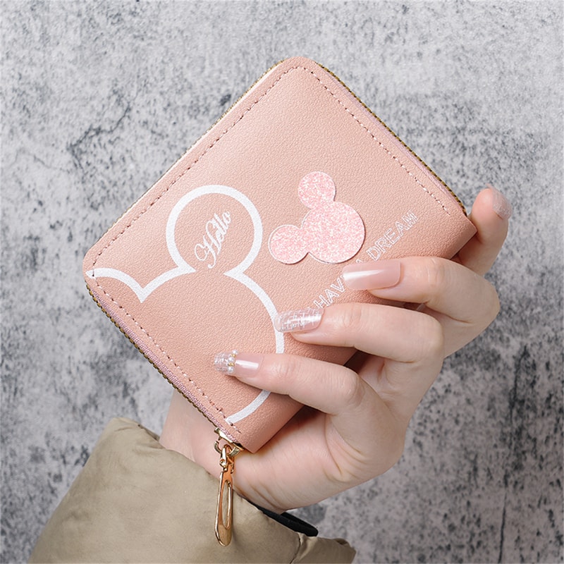 Cute Cartoon Mini Wallet Large Capacity Portable Zipper Coin Purse For Students 5