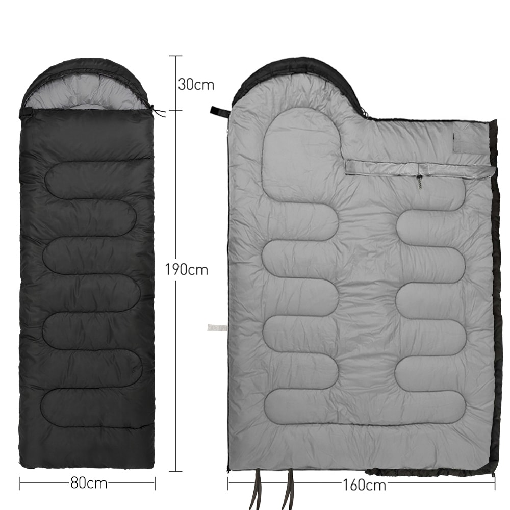 Lightweight Camping Sleeping Bag For Backpacking Winter Warm Mummy Sleeping Bag 4
