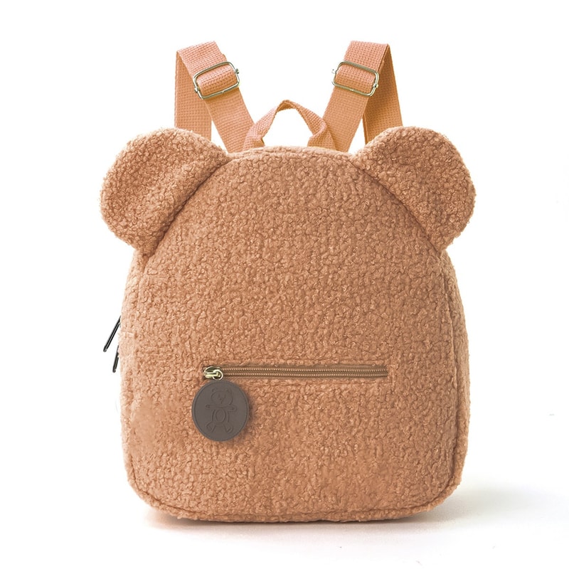 Cartoon Bear Ears Plush Backpack Fashionable Casual Kids Backpack 3