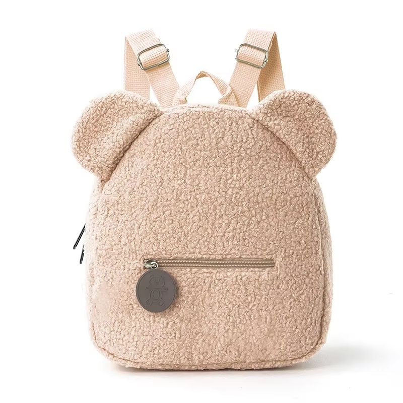 Cartoon Bear Ears Plush Backpack Fashionable Casual Kids Backpack 6