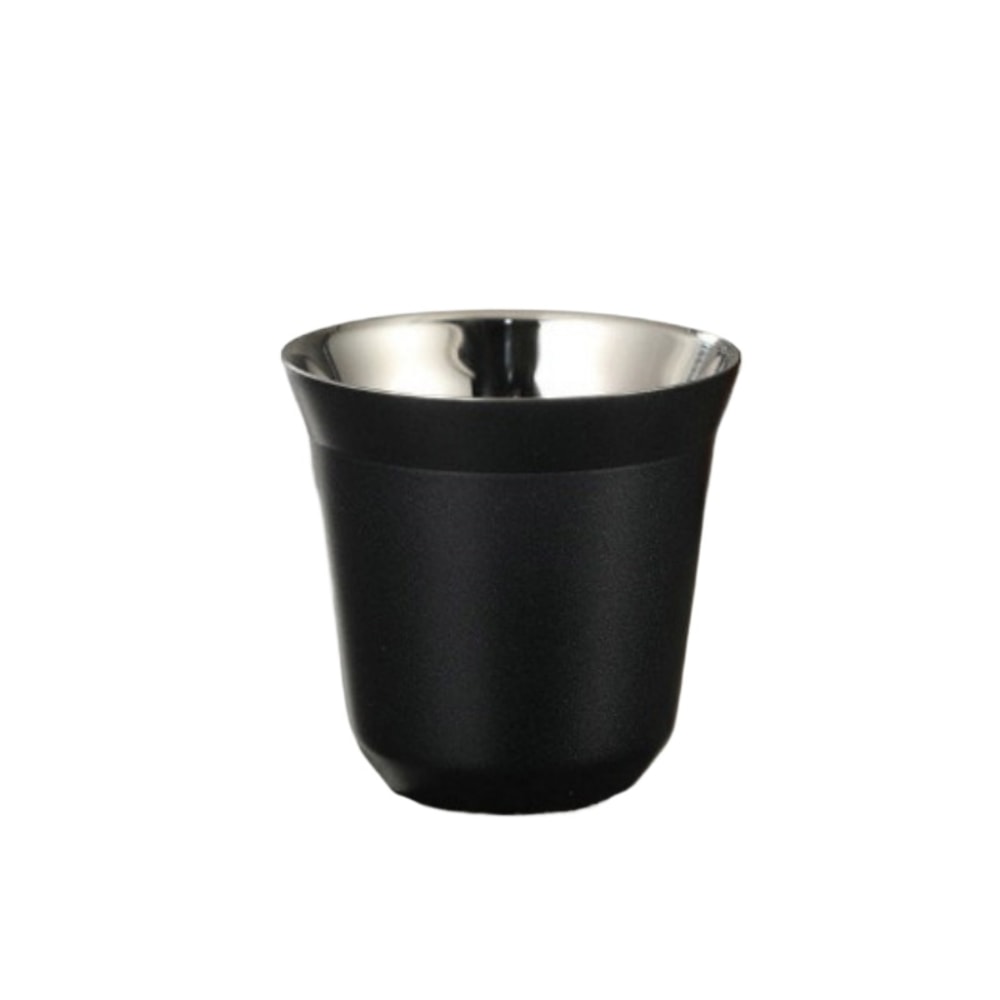 Stylish Stainless Steel Double Layer Coffee Cup High Grade Capsule Water Cup For Hot Cold Drinks 3