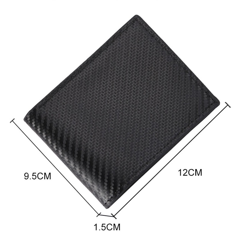 Black Large Capacity Wallet With Multiple Card Slots Two Fold Mens Wallet Thin Male Credit Card Hol 4