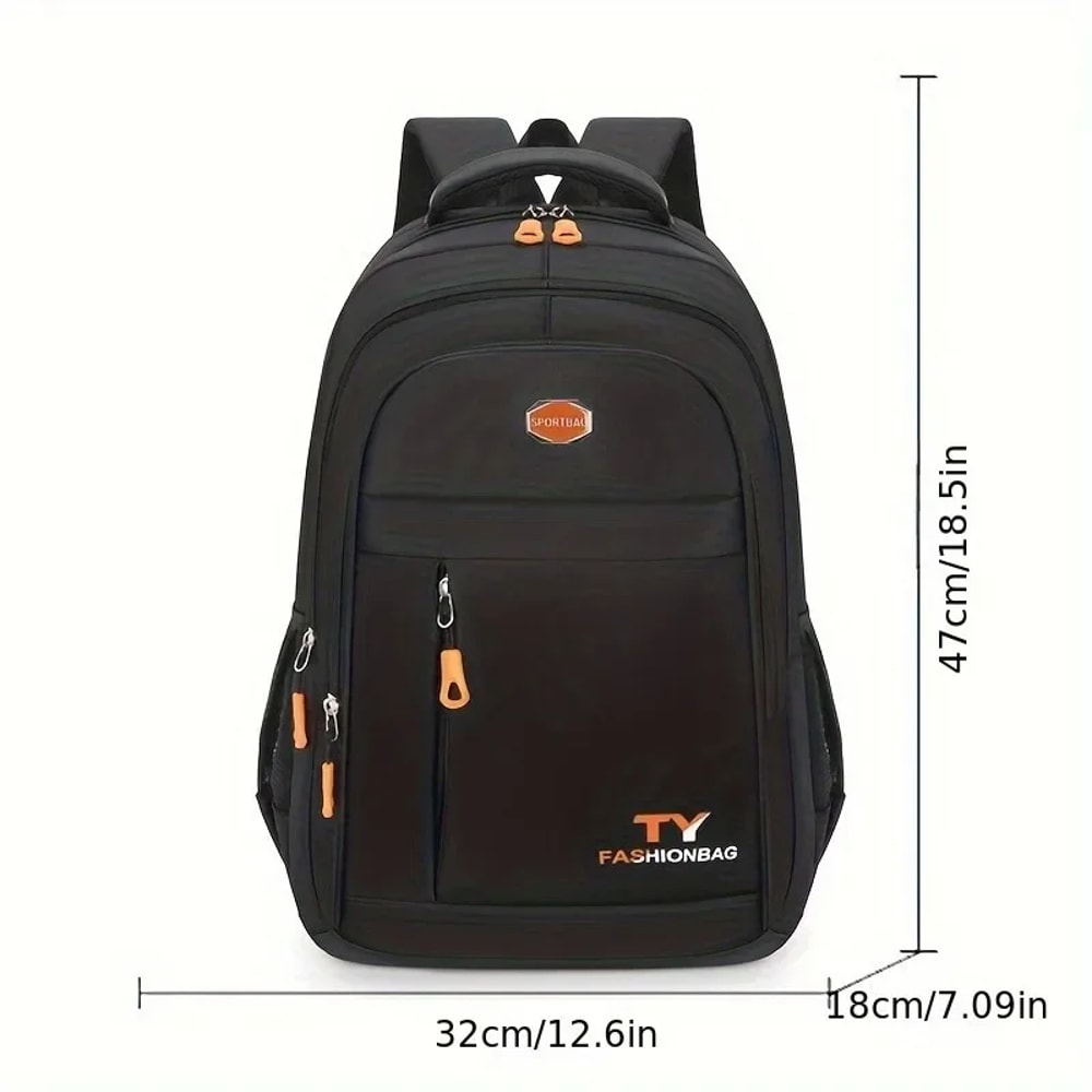 Mens Waterproof Backpack Large Capacity Casual Backpack With Adjustable Straps For Laptops And Dail 3