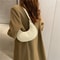 Fashion Luxury Design Leather Hobo Shoulder Bag For Women Small Clutch Handbag Underarm Purse Trave 0