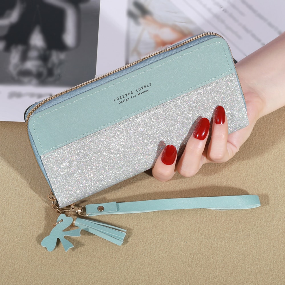 Fashion Zipper Wallet For Women Leather Wallet With Coin And Card Holder Long Wallet Tote Bag For S 4