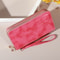 Chic Vintage Double Layer Clutch Wallet Retro Zipper Coin Purse Wristlet Fashionable Womens Access 6