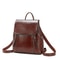 Genuine Leather Backpack For Women Laptop Crossbody School Travel Bag 5