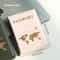 Slim Passport Holder With Cove Map Design Portable Travel Essential 3