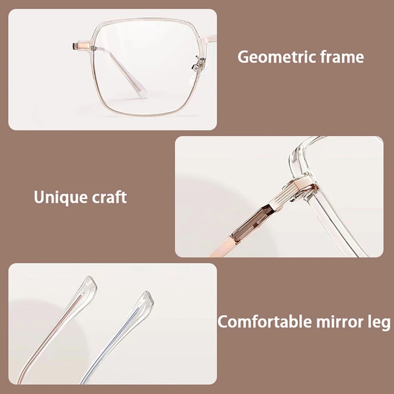 Anti Radiation Glasses For Men Women Anti Blue Light Eyewear With Stylish Metal Frames 2