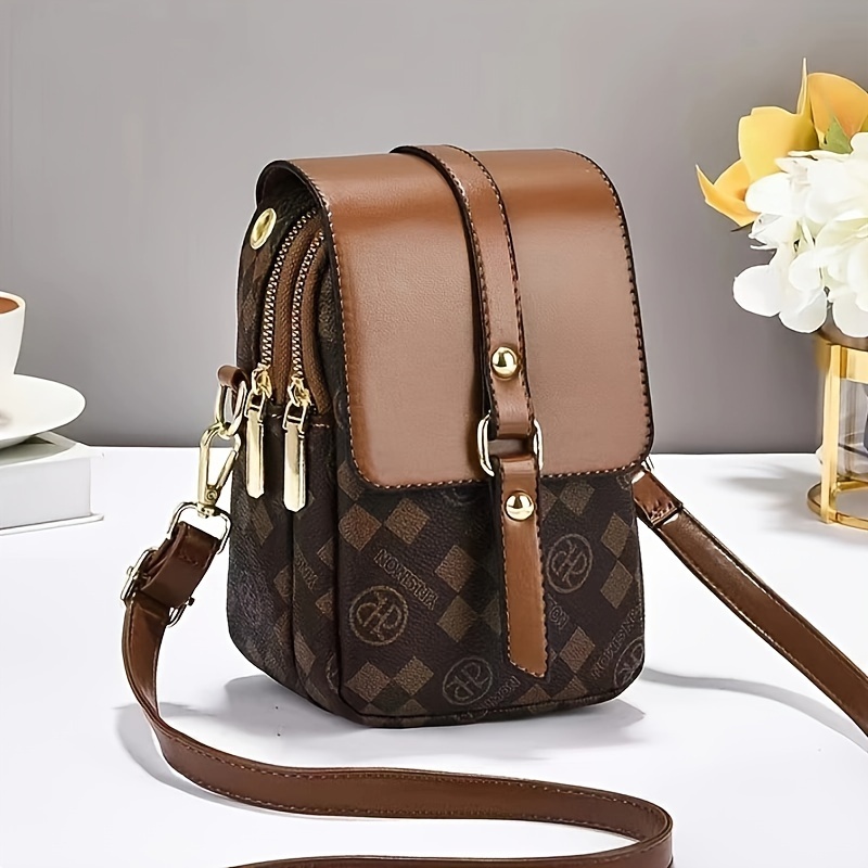 Retro Multi Layer Phone Small Bag Fashionable Lightweight Crossbody Shoulder Bag For Women Perfect 3