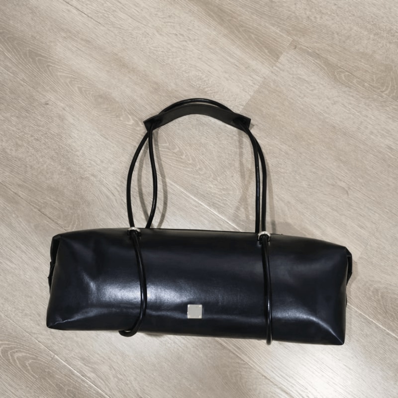 Vintage Large Capacity Boston Pillow Handbag Stylish Motorcycle Shoulder Tote For Women Spicy Girl 3