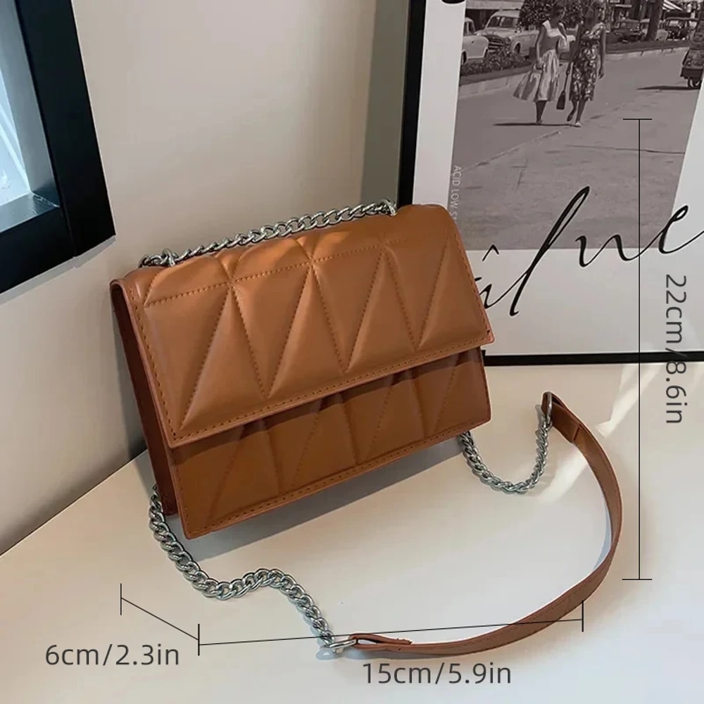 Fashion Women Shoulder Bag With Chain Strap Elegant Crossbody Handbag For Women 0