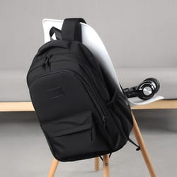 large capacity multi layer backpack for commuting travel and school versatile zipper backpack for students and profe