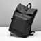 Large Capacity Backpack Stylish Black Travel Commuter Bag With Adjustable Straps And Multiple Comp 1