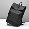 Large Capacity Backpack Stylish Black Travel Commuter Bag With Adjustable Straps And Multiple Comp 1