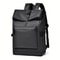Large Capacity Backpack Stylish Black Travel Commuter Bag With Adjustable Straps And Multiple Comp 6