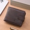 Slim Leather Zipper Wallet For Men Multi Card Coin Pocket Purse 0
