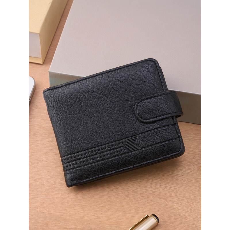 Slim Leather Zipper Wallet For Men Multi Card Coin Pocket Purse 4