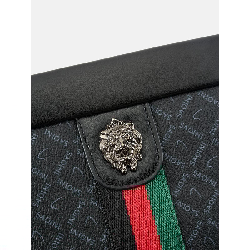 Mens Business Casual Clutch Bag European American Fashion Large Capacity Stylish Envelope Pouch Fo 0