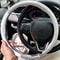Luxury Carbon Fiber Non Slip Steering Wheel Cover Breathable Auto Protector 3