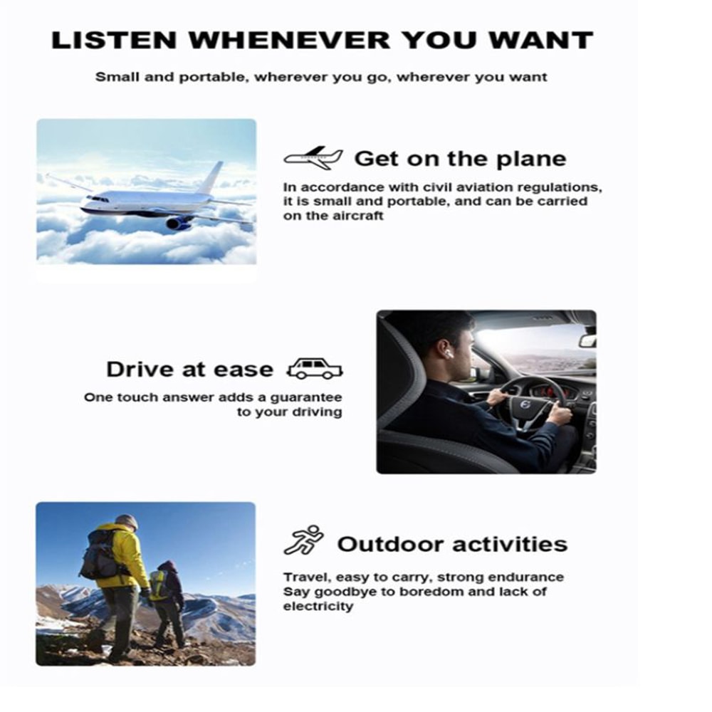 Wireless Earbuds Bluetooth Headphones with Deep Bass Waterproof In Ear Earphones with Mic