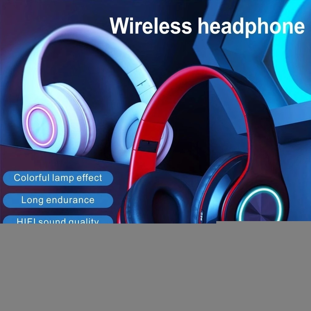 Stereo Gaming Headset with Microphone Foldable On,Ear Headphones for Sports and Gaming