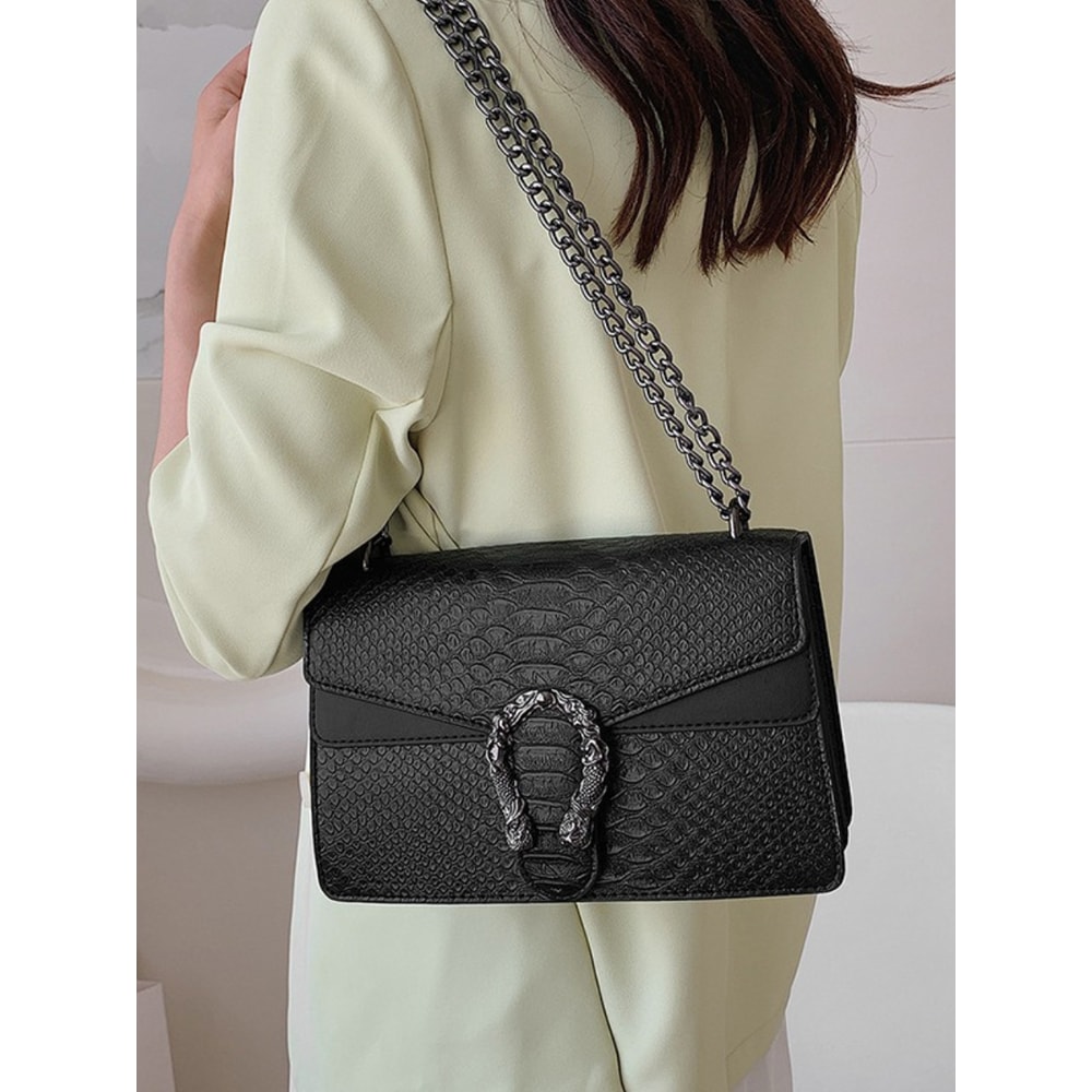 Elegant Retro Crocodile Patterned Dionysus Chain Crossbody Bag For Women 0