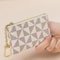 Mini Card Case With Key Holder Metal Decor Stylish Coin Purse Hanging Bag For Easy Organization 1